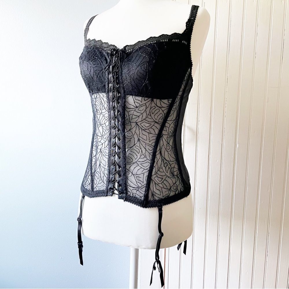 Victoria’s Secret black corset lingerie 34c lace